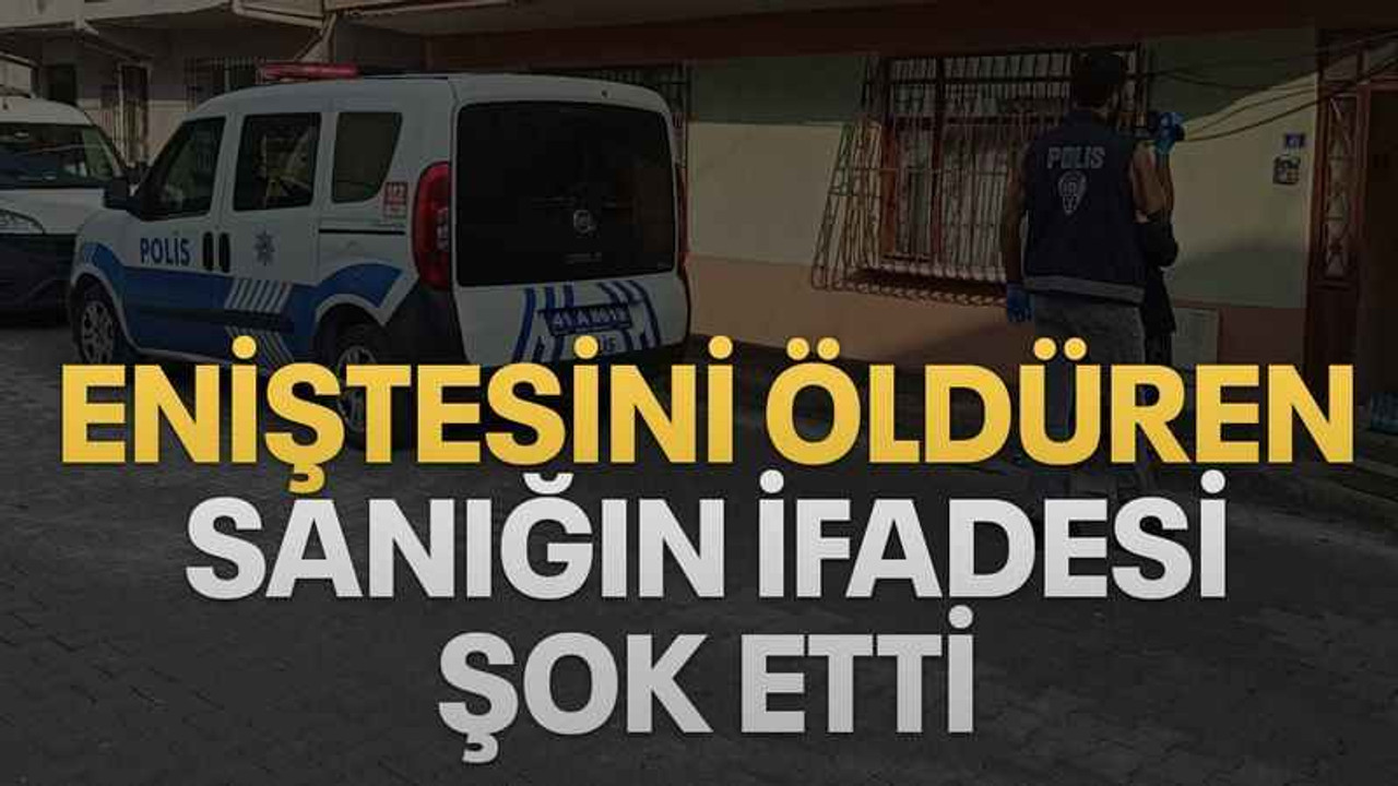 Eniştesini öldüren sanığın ifadesi şok etti
